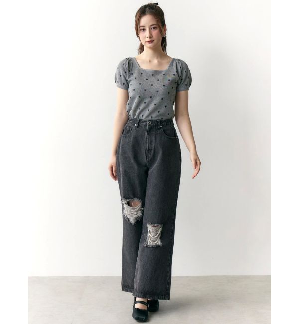 CALNAMUR「ハートジャガードコンパクトニット」|ニット・セーター|