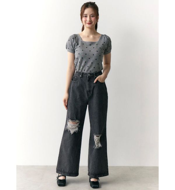 CALNAMUR「ハートジャガードコンパクトニット」|ニット・セーター|