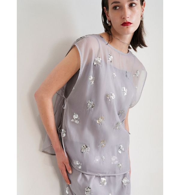 ELENDEEK「SPANGLE SHEER BL」|シャツ・ブラウス|