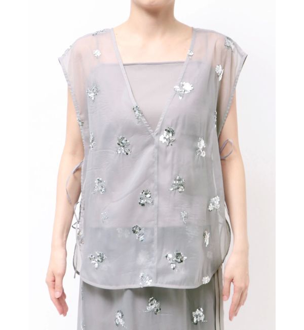 ELENDEEK「SPANGLE SHEER BL」|シャツ・ブラウス|