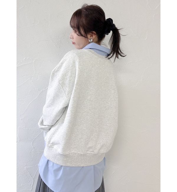 dazzlin「フラワーロゴスウエットトップス」|スウェット・ジャージ|