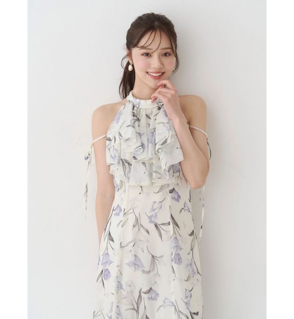 MERCURYDUO「花柄アメスリラッフルワンピース」|ワンピース|