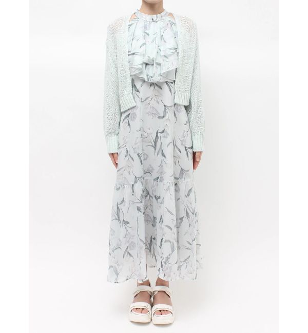 MERCURYDUO「透かし編みラメ混ボレロカーディガン」|カーディガン|