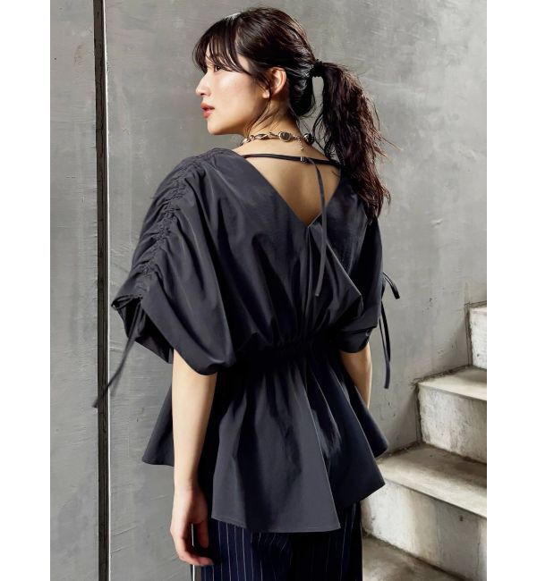 MURUA「ギャザースリーブブラウス」|シャツ・ブラウス|