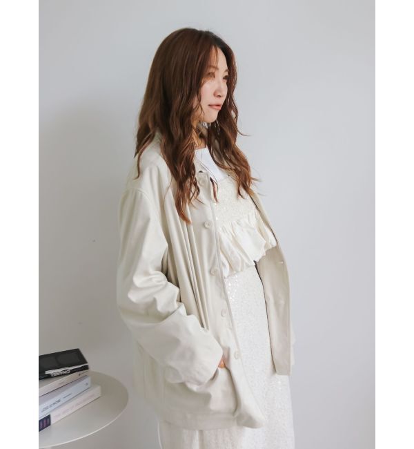 Ungrid「フェイクスウェードジャケット」|ブルゾン・スタジャン|