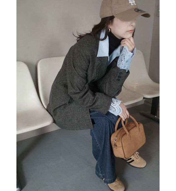 LAGUNAMOON「ウールロングテーラードジャケット」|テーラードジャケット|