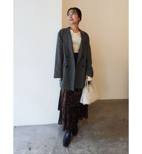 LAGUNAMOON「ウールロングテーラードジャケット」|テーラードジャケット|