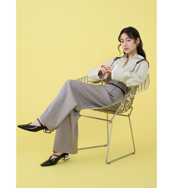 LAGUNAMOON「バイカラーベルトパンツ」|その他|