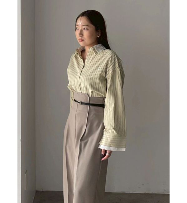 LAGUNAMOON「バイカラーベルトパンツ」|その他|