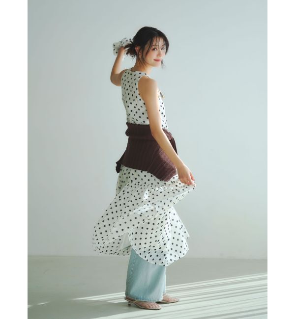 LAGUNAMOON「パッチポケットセミワイドデニムパンツ」|デニム|