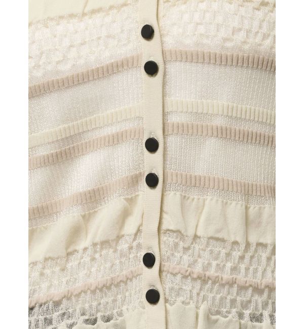 LAGUNAMOON「シアーボーダーカーデプルオーバー」|ニット・セーター|