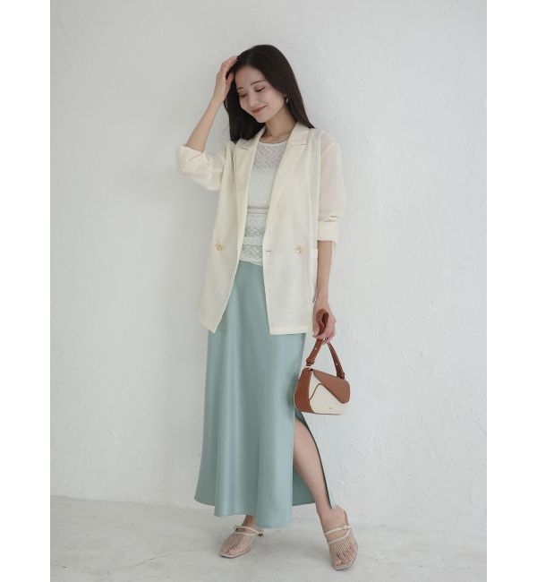 LAGUNAMOON「メッシュダブルテーラードジャケット」|テーラードジャケット|