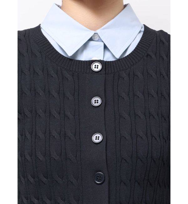 LAGUNAMOON「デタッチャブルペプラムニットカーディガン」|カーディガン|