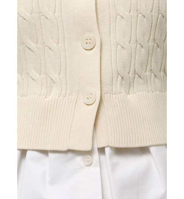 LAGUNAMOON「デタッチャブルペプラムニットカーディガン」|カーディガン|