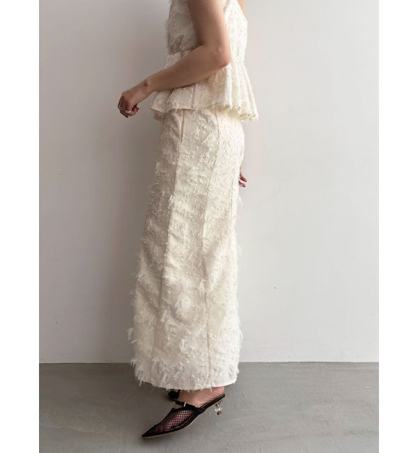 LAGUNAMOON「カットジャガードナロースカート」|スカート|