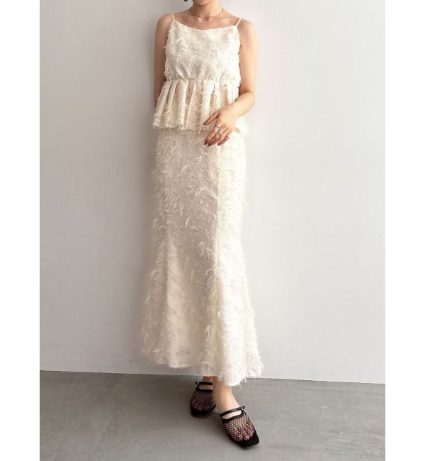LAGUNAMOON「カットジャガードナロースカート」|スカート|