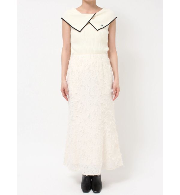 LAGUNAMOON「カットジャガードナロースカート」|スカート|