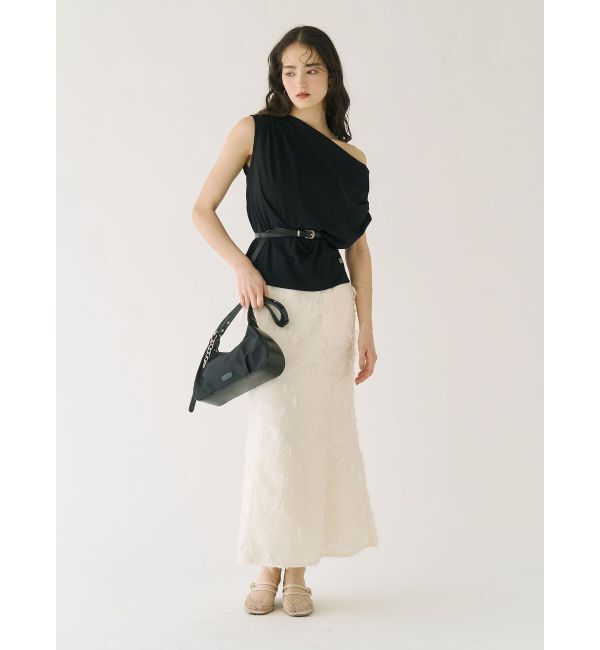 LAGUNAMOON「カットジャガードナロースカート」|スカート|