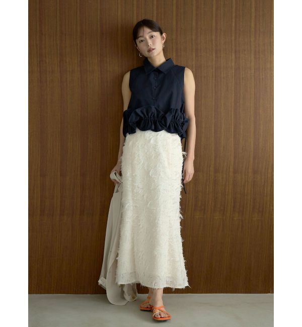 LAGUNAMOON「カットジャガードナロースカート」|スカート|