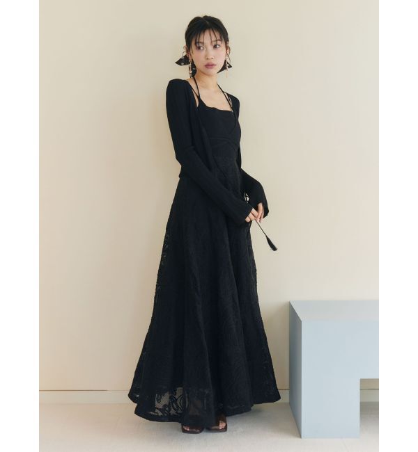 LAGUNAMOON「メッシュコンビニットドッキングワンピ-ス」|ワンピース|