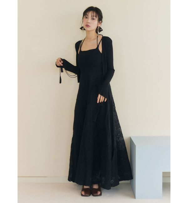 LAGUNAMOON「メッシュコンビニットドッキングワンピ-ス」|ワンピース|