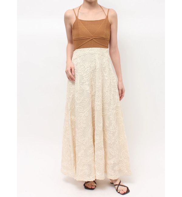 LAGUNAMOON「メッシュコンビニットドッキングワンピ-ス」|ワンピース|