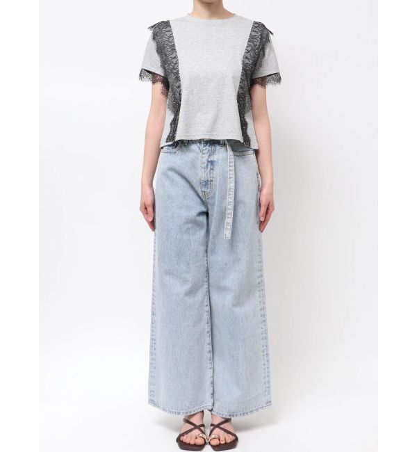 LAGUNAMOON「レースドッキングTシャツ」|Tシャツ・カットソー|