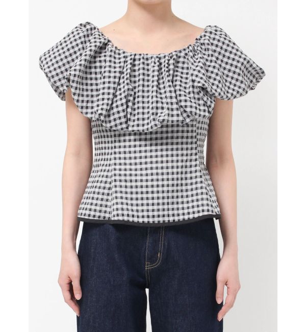 LAGUNAMOON「オフショルペプラムブラウス」|シャツ・ブラウス|