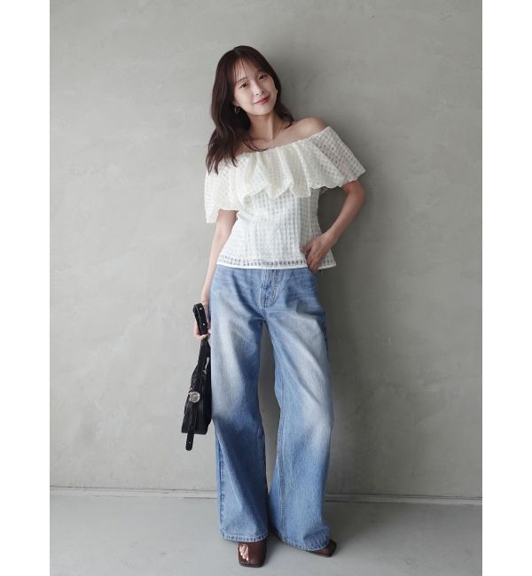 LAGUNAMOON「オフショルペプラムブラウス」|シャツ・ブラウス|