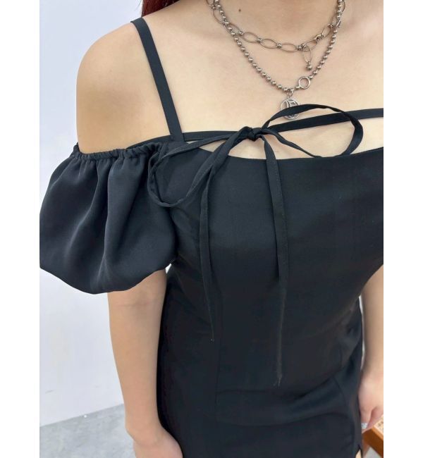 EVRIS「ストラップデザインワンピース」|ワンピース|