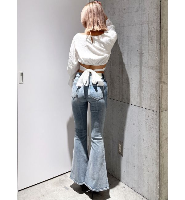 GYDA「BACKリボンスクエアネックブラウス」|シャツ・ブラウス|