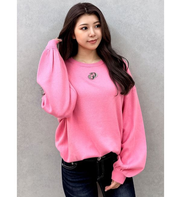 GYDA「GDロゴLOOSEモチーフニットトップス」|ニット・セーター|