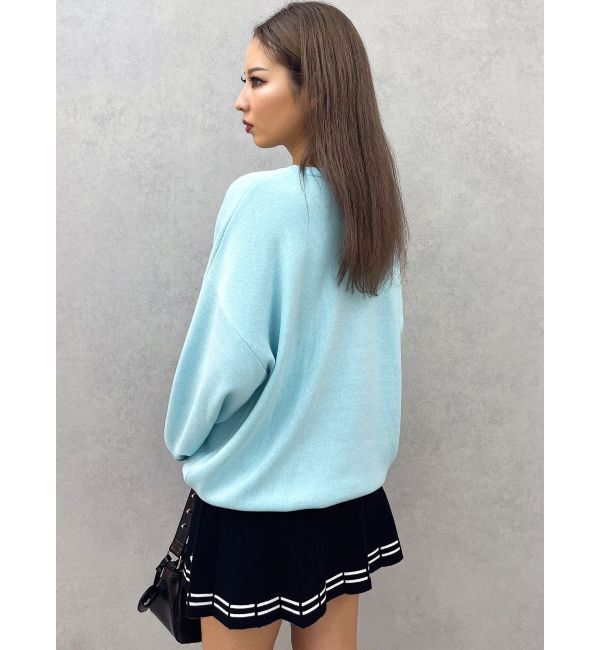 GYDA「GDロゴLOOSEモチーフニットトップス」|ニット・セーター|