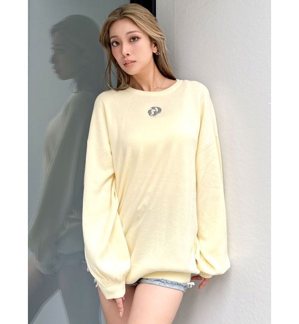 GYDA「GDロゴLOOSEモチーフニットトップス」|ニット・セーター|