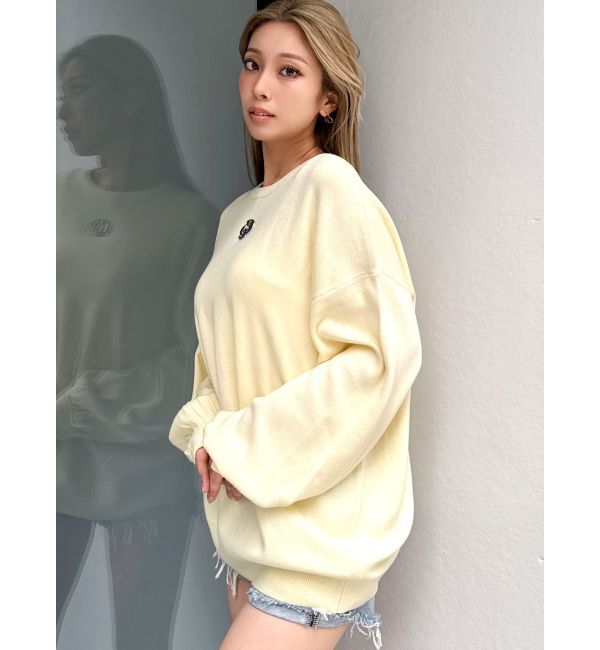 GYDA「GDロゴLOOSEモチーフニットトップス」|ニット・セーター|