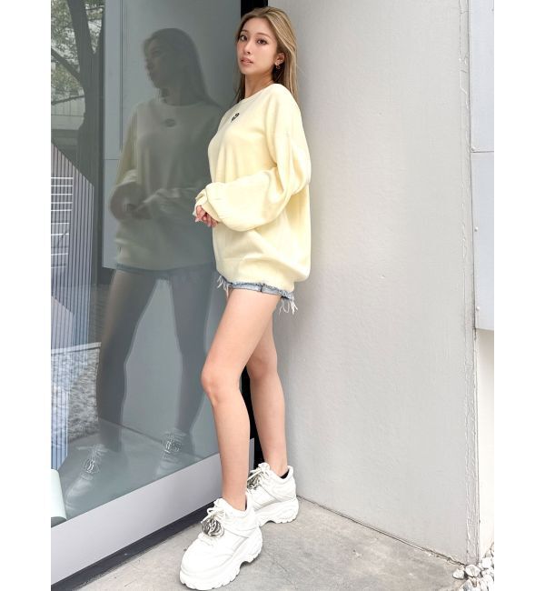 GYDA「GDロゴLOOSEモチーフニットトップス」|ニット・セーター|