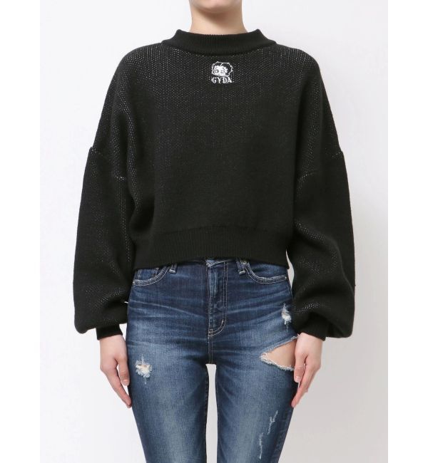 GYDA「BETTY&times;GYDA short ニットトップス」|ニット・セーター|