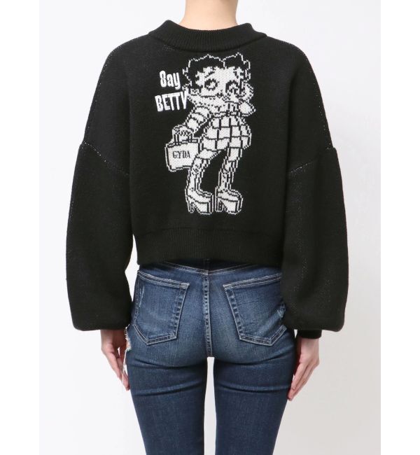 GYDA「BETTY&times;GYDA short ニットトップス」|ニット・セーター|