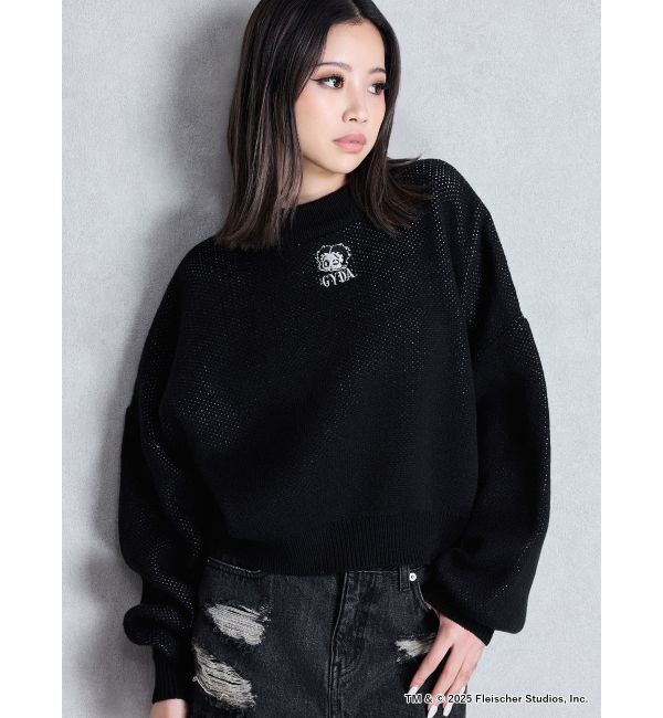 GYDA「BETTY&times;GYDA short ニットトップス」|ニット・セーター|