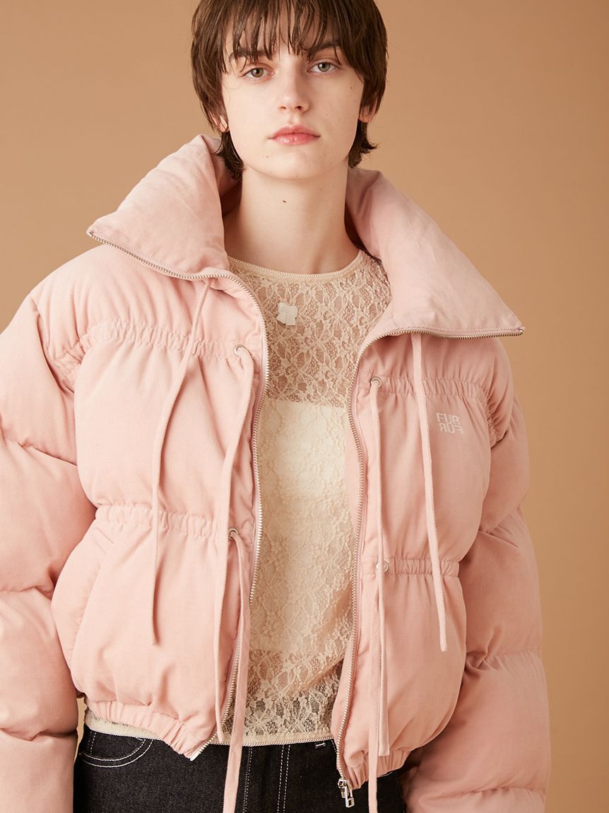 FURFUR「コーデュロイリボンショートパディングジャケット」|ダウン|