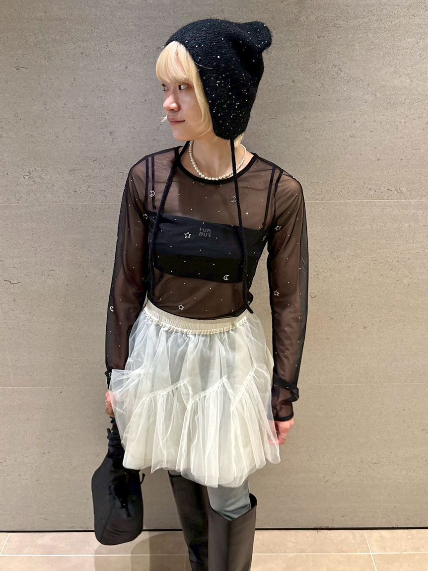 FURFUR「リボンモチーフパールネックレス」|ネックレス|