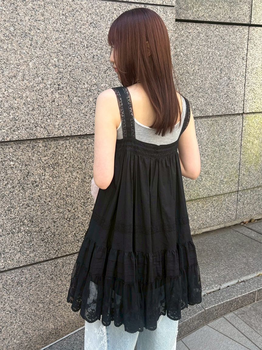 FURFUR「レースデザインチュニックワンピース」|ワンピース|