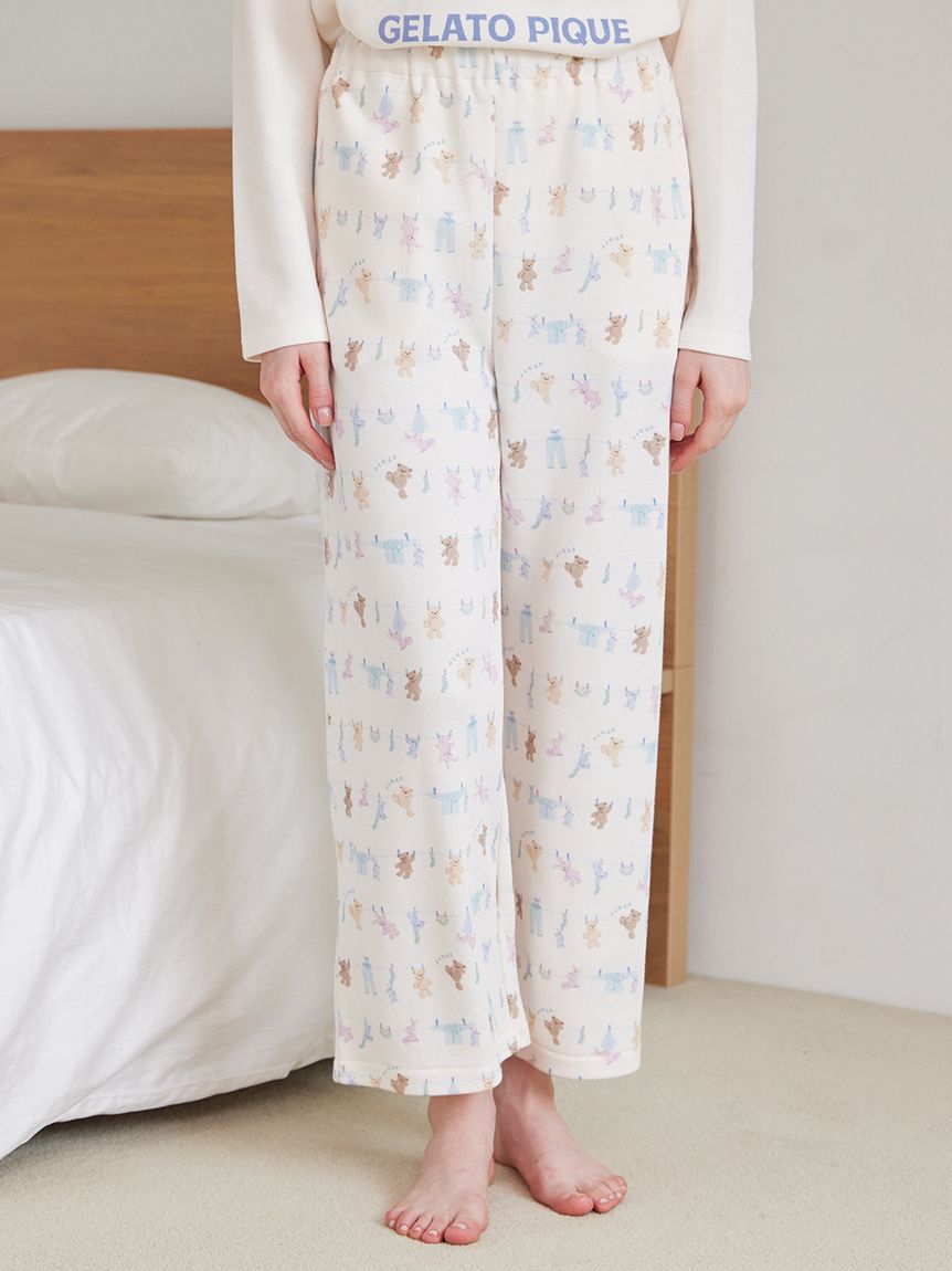 gelato pique「ウォッシングアニマル柄ロングパンツ」|ルームウェア|