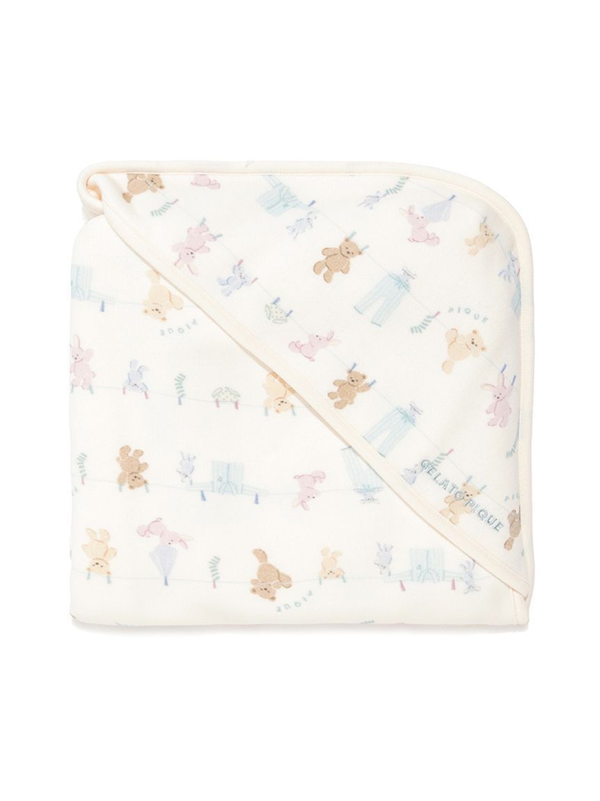 GELATO PIQUE KIDS & BABY「【ラッピング済み】【BABY】ウォッシングアニマル柄スタイ&総柄ブランケットSET」|その他ベビー用品|