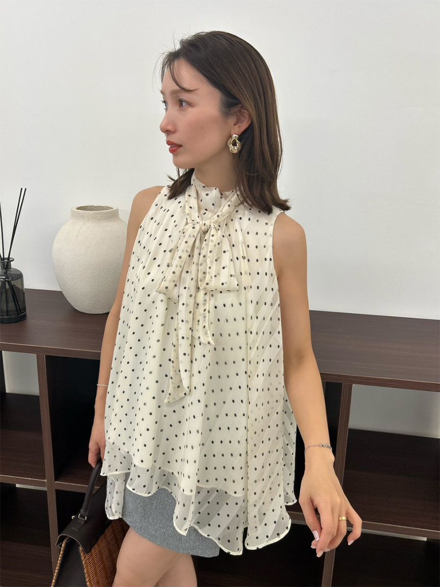 FRAY I.D「リボンタイホルターブラウス」|シャツ・ブラウス|