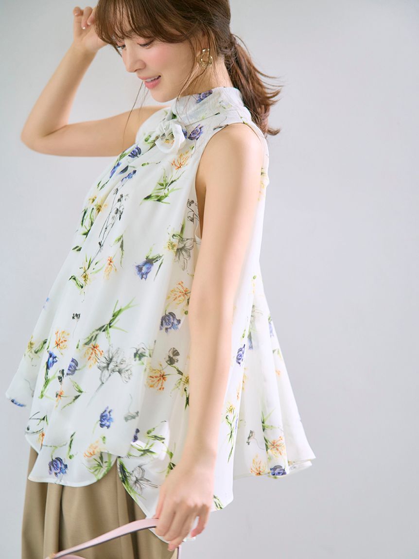 FRAY I.D「リボンタイホルターブラウス」|シャツ・ブラウス|FLOWER