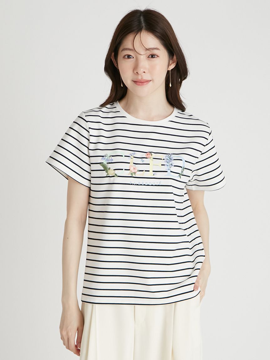 CELFORD「【CELFORD&times;P.J. REDOUTEコラボ】 エンブロイダリーTシャツ」|Tシャツ・カットソー|