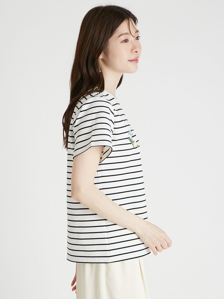 CELFORD「【CELFORD&times;P.J. REDOUTEコラボ】 エンブロイダリーTシャツ」|Tシャツ・カットソー|