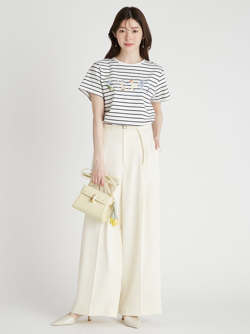 CELFORD「【CELFORD&times;P.J. REDOUTEコラボ】 エンブロイダリーTシャツ」|Tシャツ・カットソー|