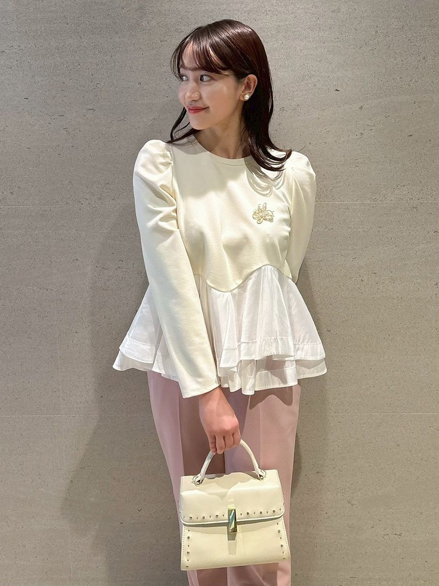 CELFORD「ペプラムドッキングカットトップス」|Tシャツ・カットソー|